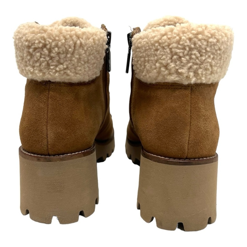Blondo Devin Camel Suede Waterproof Sherpa Lined Casual Hiking Boots Womens 8 - Picture 8 of 15